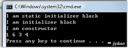 Java Final, Static, Initializer Block